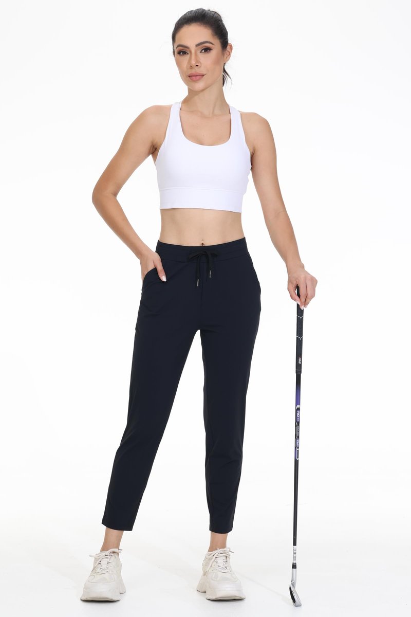 Blaosn 7/8 Dress Golf Pants Women Workout Athletic Sweatpants with Pockets Work Track Lounge Casual Jogger Yoga Leggings