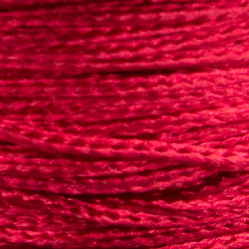 Paracord Planet Micro Paracord – Thin Braided Cord for Crafting, Fishing, and DIY Projects in 125 ft Spools – Raspberry Red