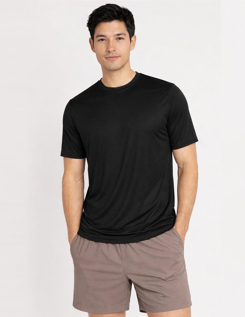 5 Pack Men’s Active Quick Dry Crew Neck T Shirts | Athletic Running Gym Workout Short Sleeve Tee Tops Bulk (Set 6, 4X-Large)