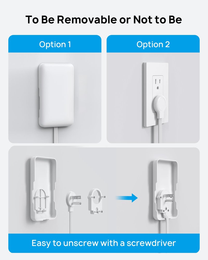 TROND Flat Outlet Cover Extender - 6FT Flat Extension Cord with 8 Outlet and 4 USB, Ultra-Thin Power Strip Cord Concealer with 1700 Surge Protector, Idea for Home Improvement to Hide TV Messy Cord