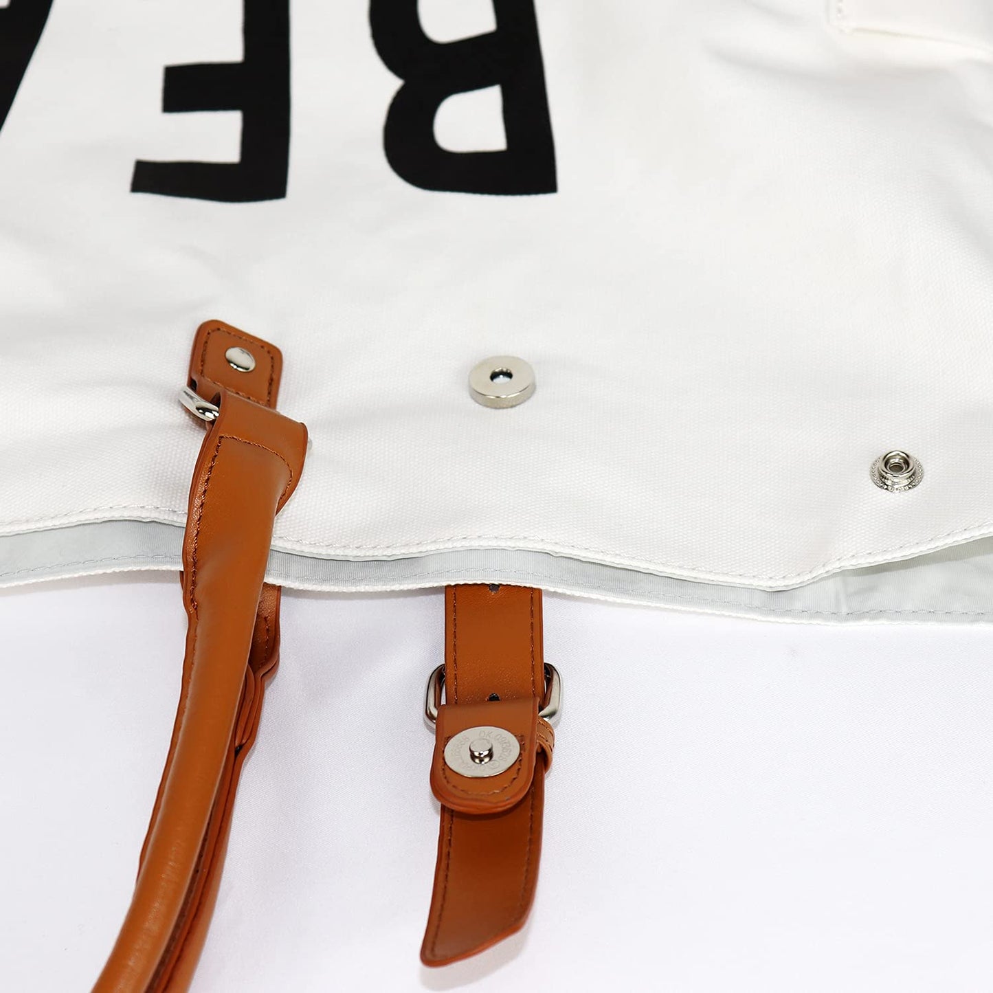 Lamyba Beach Tote Bag for Women, Oversized Travel Tote Bag with Vegan Leather Handle, Weekend Vibes White X-Large