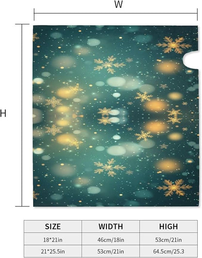 Festive Magnetic Mailbox Cover Snowflake Winter Outdoor Mailbox Protector Holiday Seasonal Decorative Garden Yard Home Standard Size 21 x 18 Inch
