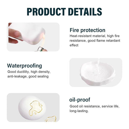 2026 Upgraded Repair Sealing Clay, Waterproof Sealant Mastic,Quick Mending Mud for Drain Connection, Wall Hole, Air Conditioning Hole Waterproof Seal Putty (4)