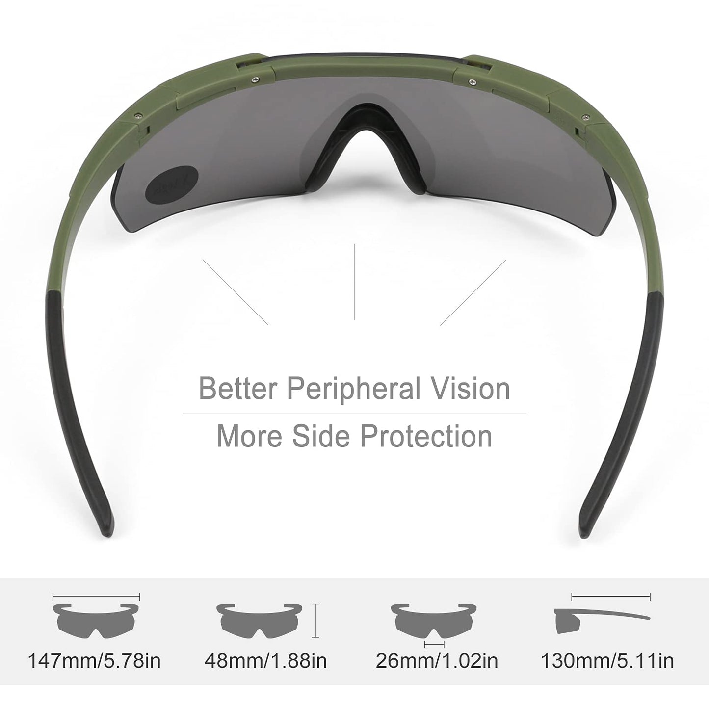 xaegistac Shooting Glasses Eye Protection for Shooting Range