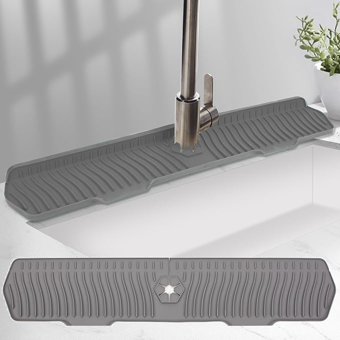 Kitchen Sink Splash Guard 29.7 X 5.7 In, Large Size Kitchen Sink Splash Guard