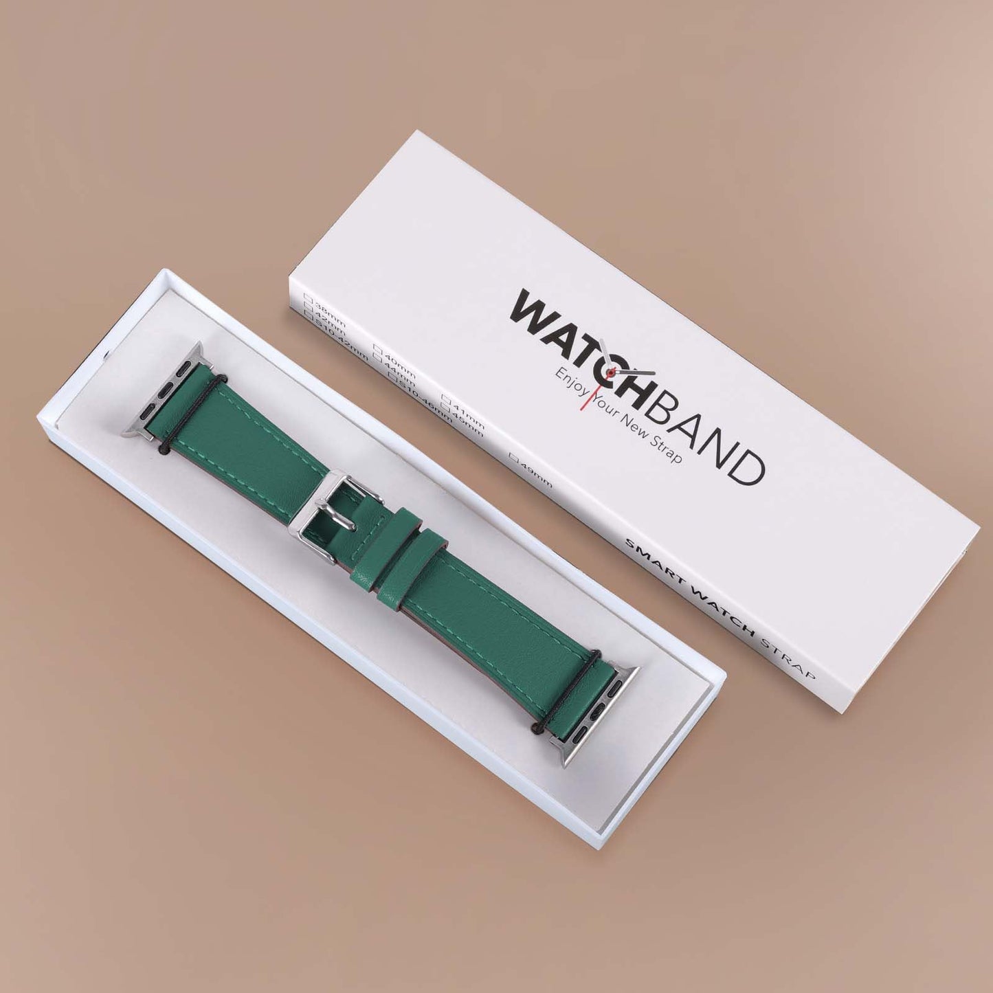 Biggyboom Soft Genuine Leather Bands Compatible with Apple Watch Band 42mm 41mm 40mm 38mm for Women Men, Sweat Wear Resistant Leather Replacement Strap for iWatch Series 11 10 9 8 7 6 SE 5 4 3 2 1