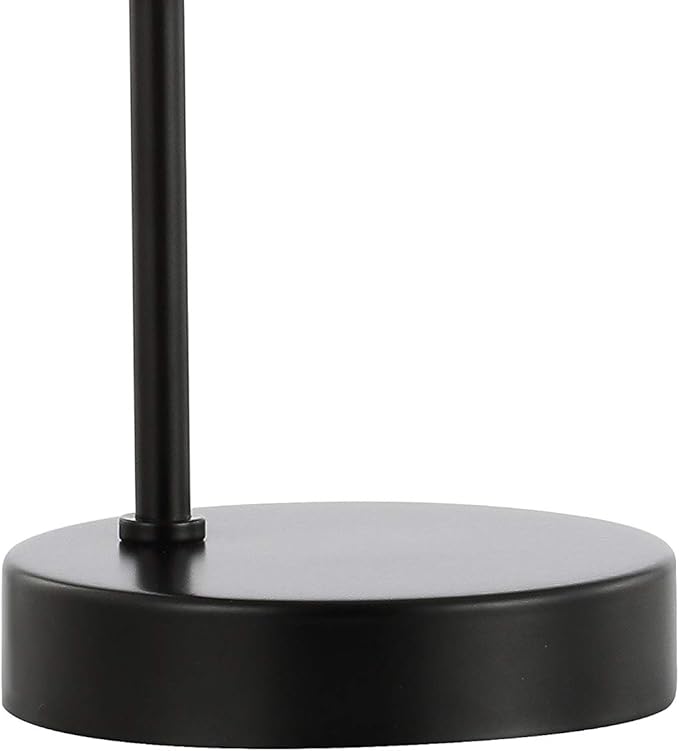 JONATHAN Y JYL6010A Arco 18.25" Iron/Glass Minimalist Mid-Century Globe LED Table Lamp Contemporary Glam Minimalist Bedside Desk Nightstand Lamp for Bedroom Living Room Office College Bookcase, Black