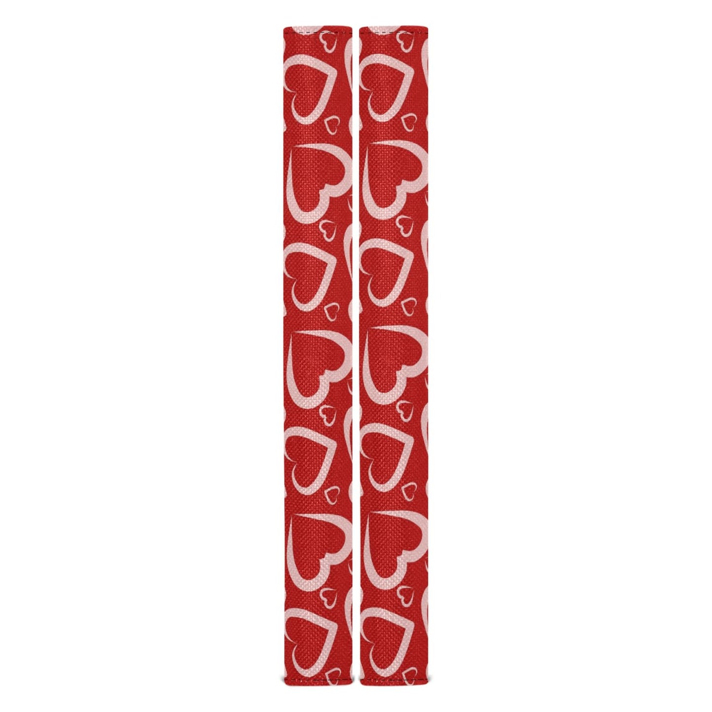 Eionryn Valentine's Day Hearts Refrigerator Door Handle Covers Romantic Love Red Kitchen Appliances Gloves for Microwave Dishwasher Fridge Door Cloth Protector 2pcs