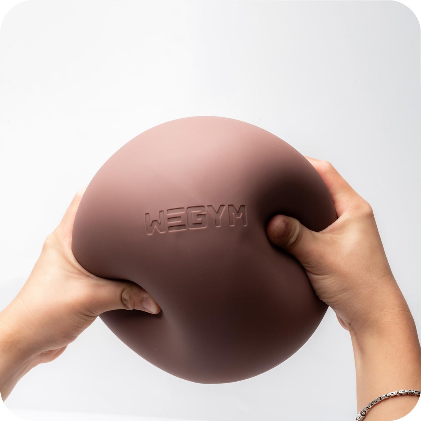 WeGym Pilates Ball 7.87 inch with Pump, Slip Resistant Exercise Ball, Mini Yoga Ball Core Strength, Workout at Home Gym, Forest