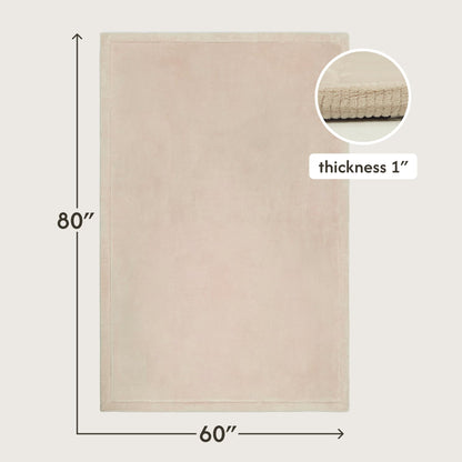 Hakuna Matte CloudSoft Mat for Floor 60" x 80" Beige