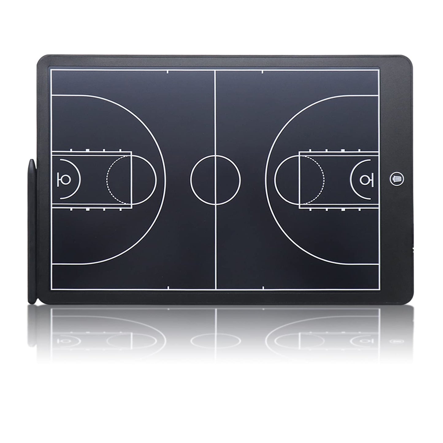 Augctoer 16'' LCD Screen Tactical Coaching Marker Board, Electronic Board with Stylus Pen,with Lock Function,for Coach Basketball Soccer (Basketball Coach Board)