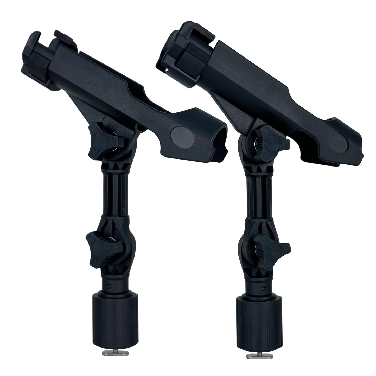 2 Pack Fishing Rod Holder with Track Mount Universal T-Shaped Screw Mounted on Rail for Kayak, Canoe, Fishing Boat (2Pack Extender Rod Holder)