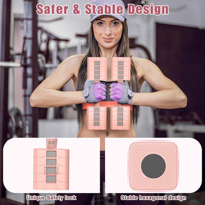 Adjustable Dumbbells Set of 2, 5-in-1 Adjustable Weight Dumbbells for Women/Men, 3lb/5lb/7lb/9lb/11lb Dumbbell Weights Set for Home Gym Workout
