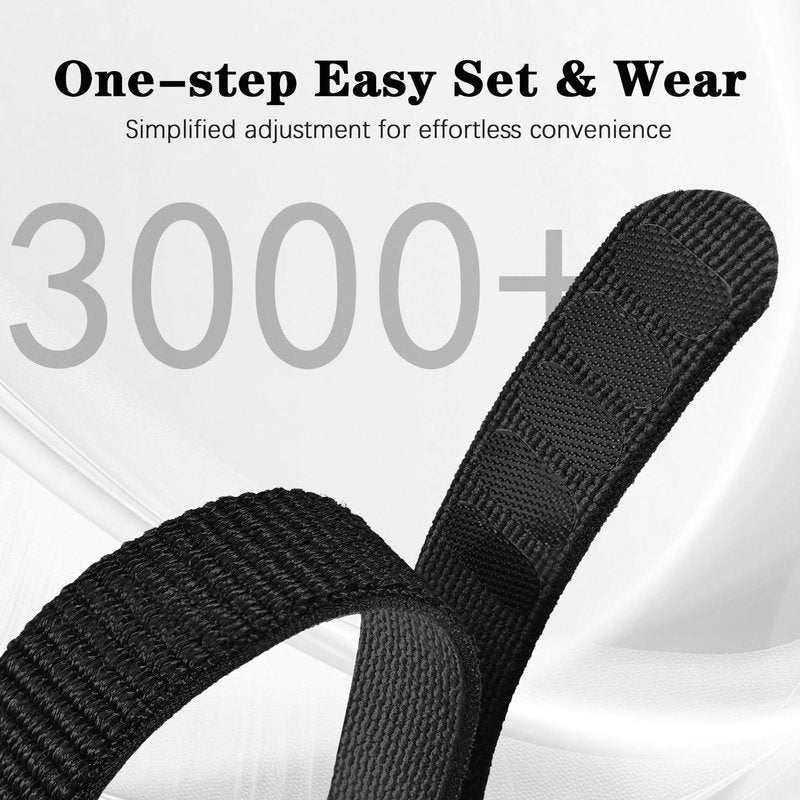 Oanux Nylon Loop Ankle/Arm/Wrist Band Compatible with Hume Band Replacement, Hook and Loop Breathable Soft Bicep Strap for Hume Band