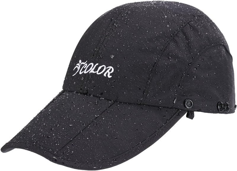 icolor Sun Hat - UPF 50+ Foldable Sun Protection Hat for Men & Women | Neck Flap & Ponytail Design