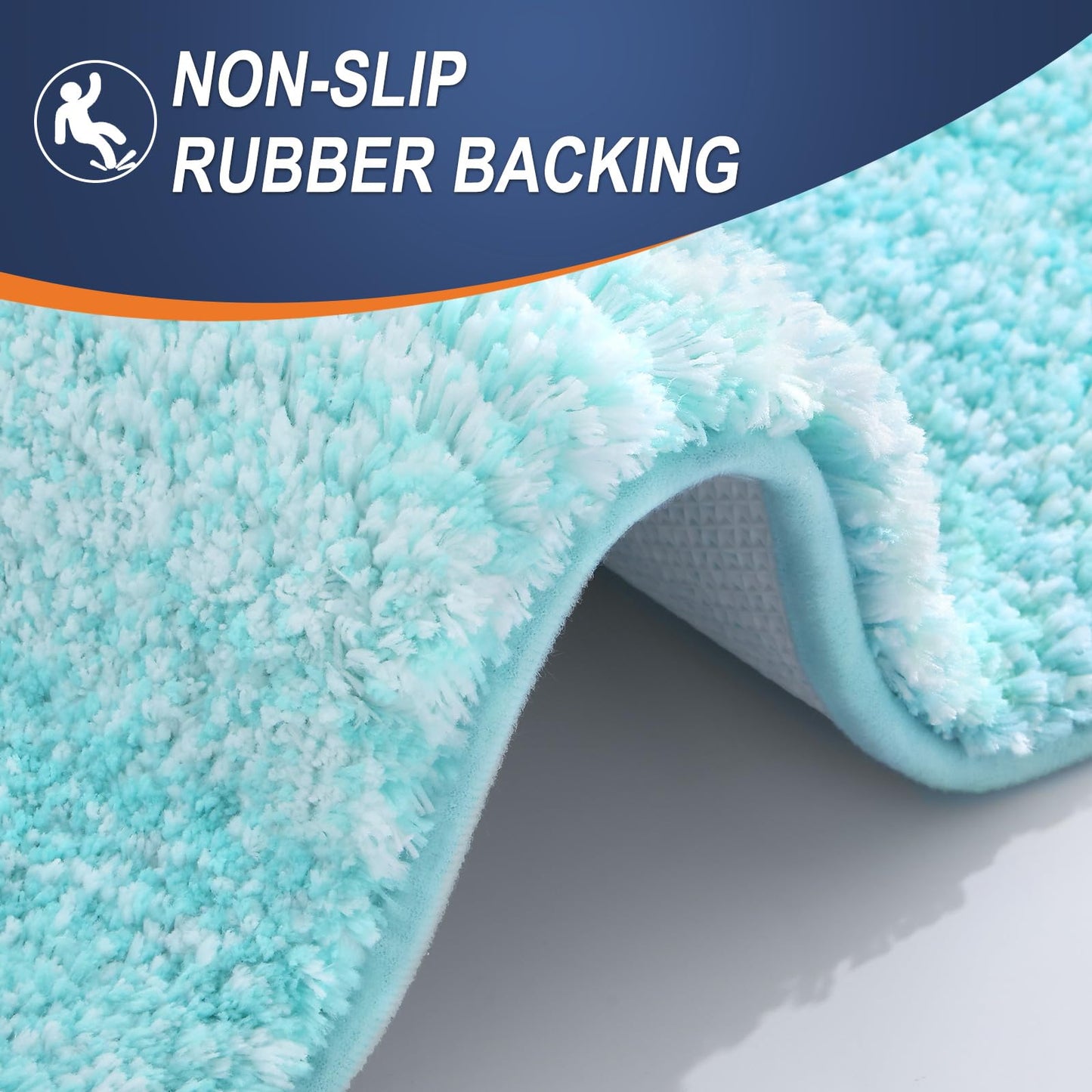 OLANLY Bathroom Rugs Mat 30x20, Extra Soft Absorbent Microfiber Bath Rugs, Rubber Backing, Quick Dry, Machine Washable Bath Mats for Bathroom Floor, Tub and Shower, Home Decor Accessories, Teal