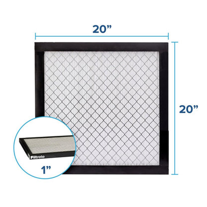Filtrete 20x20x1 AC Furnace Air Filter, MERV 14, MPR 2500, High Performance Premium Allergen, Ultrafine Particles, Bacteria & Virus Filter, CERTIFIED Asthma & Allergy Friendly, 4-Pack
