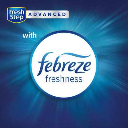 Fresh Step Clean Paws Cat Litter with Febreze Freshness, Advanced Multi Cat Low Tracking Clumping Litter, 37 lbs. (2 x 18.5 lb. Box)