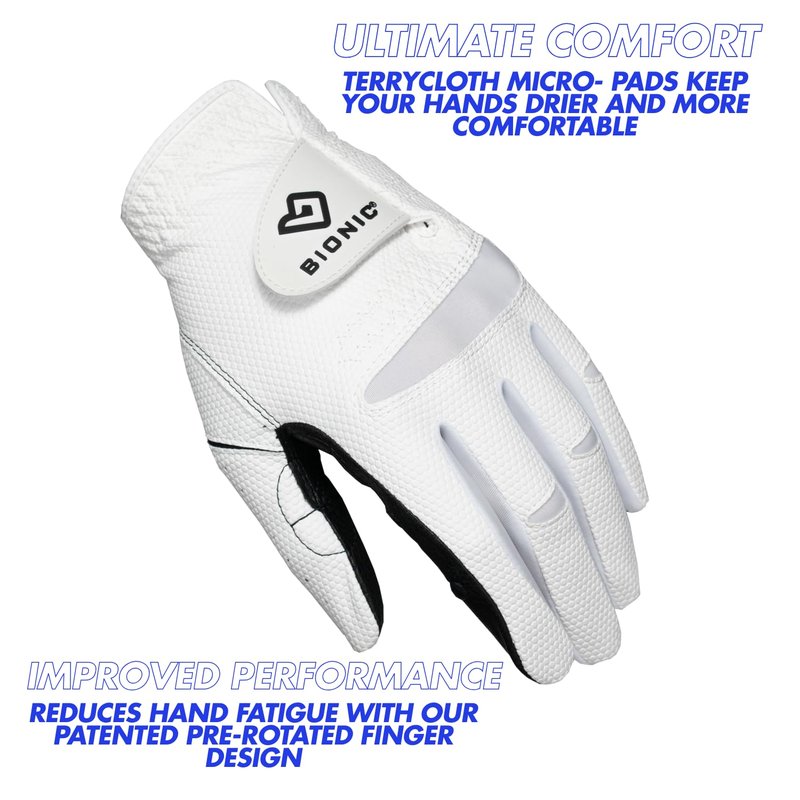 Bionic Men's RelaxGrip 2.0 Golf Glove, 2.0 DX, Right Hand, Large
