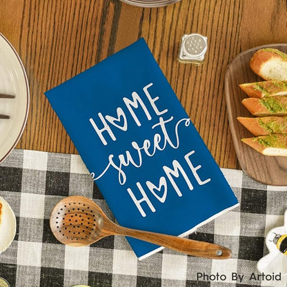 Artoid Mode Stripes Home Sweet Home Boho Spring Kitchen Towels Dish Towels