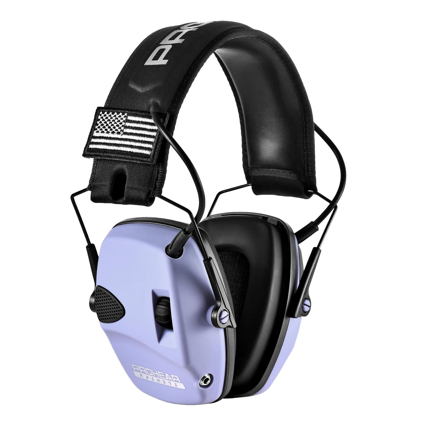 PROHEAR Electronic Ear Protection for Shooting with 4X Sound Amplification, Gun Range Hearing Protection Muffs, NRR 23dB Noise Reduction Headphones for Hunting, Purple