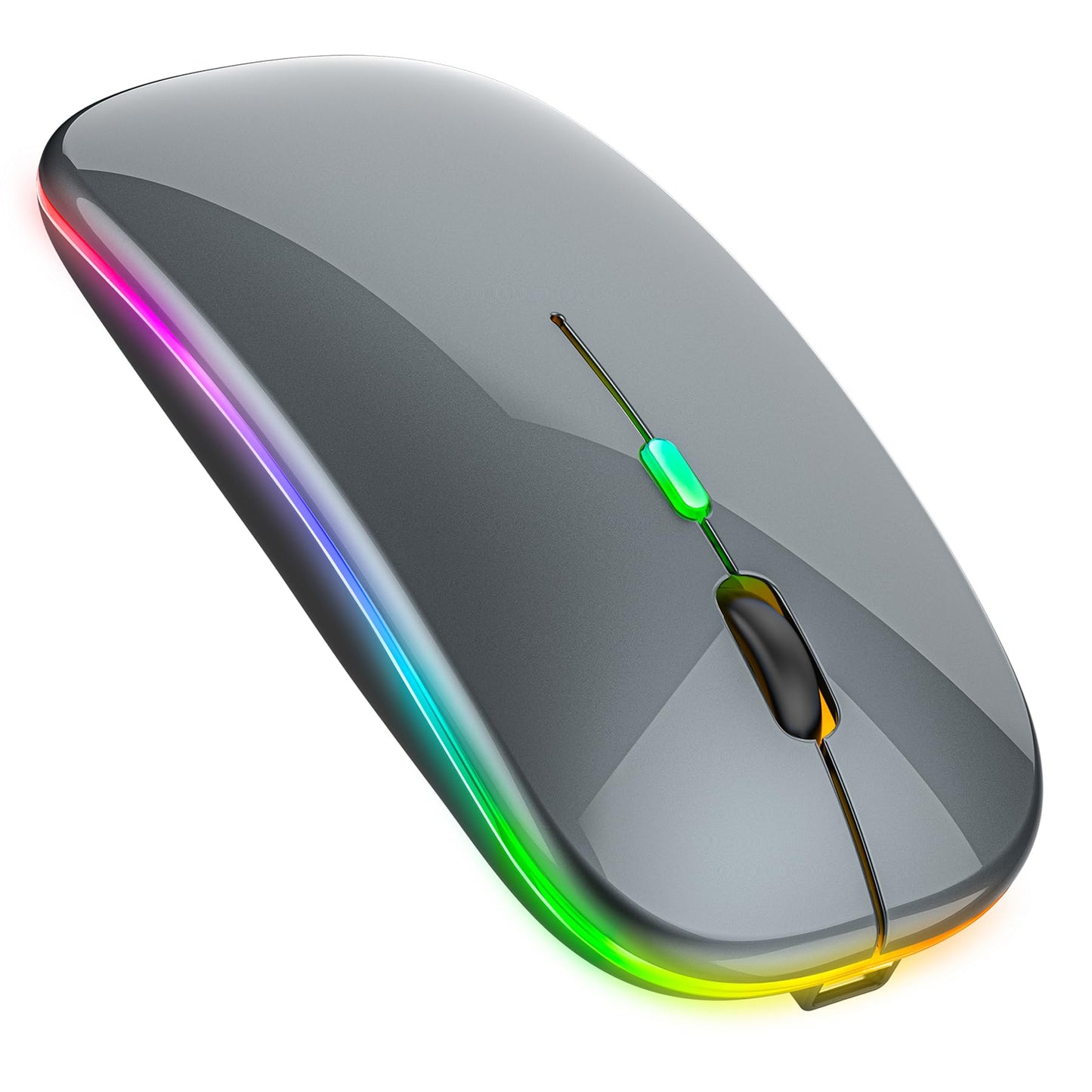 Bluetooth Wireless Mouse for Laptop mac MacBook ipad MacBook air MacBook pro pc Desktop Computer Windows Chromebook Notebook (Silver)