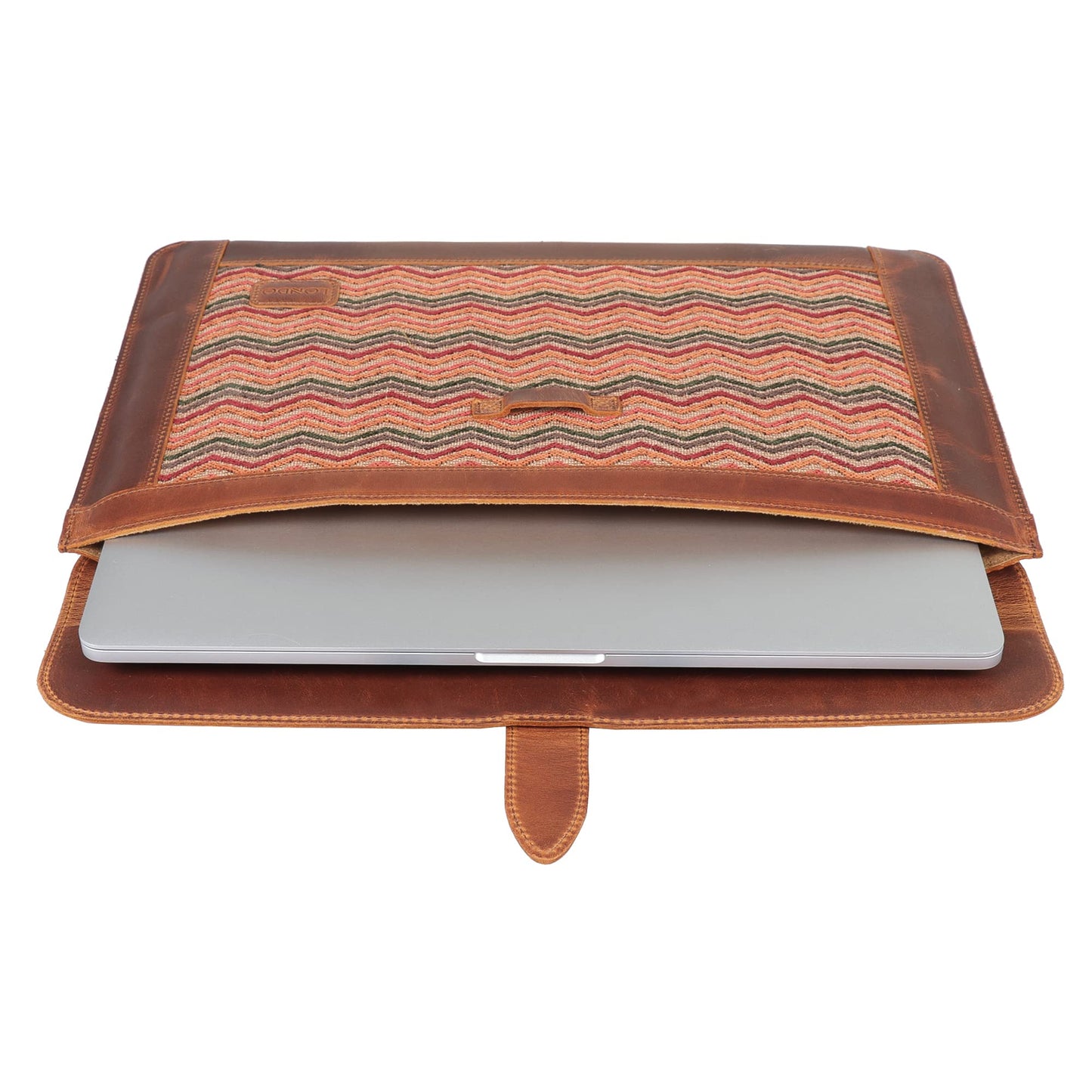 Londo Leather Sleeve Compatible with MacBook Pro 14 & Air 13-13.3 Inch (M5, M4, M3, M2, M1, Pro, Max) & iPad Pro 12.9, Premium Top Grain Leather Laptop Bag, 2020 to 2026 Models