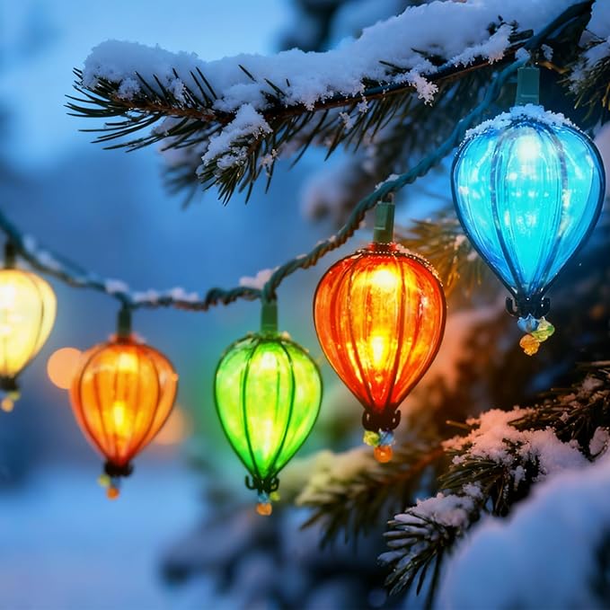 11FT Multicolor String Lights with 10 Bulbs, Colored Backyard Patio Indoor/Outdoor UL Listed String Lights,Hanging for Bistro Tents Market Cafe Gazebo Porch Party Wedding
