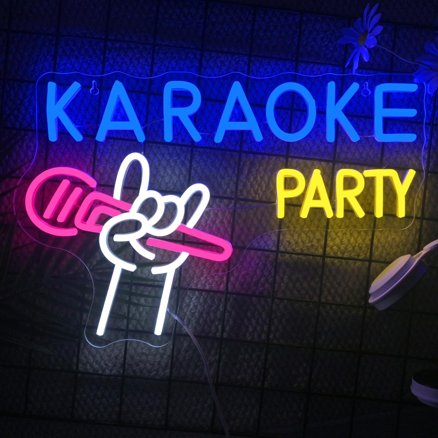LooKLight Guitar Rock and Roll Neon Sign,Neon Light Sign,Led Neon Light for Wall Decor,Guitar Shape Light Up Sign,USB Neon for Bar Live Music Vocal Recital Concert Man Cave