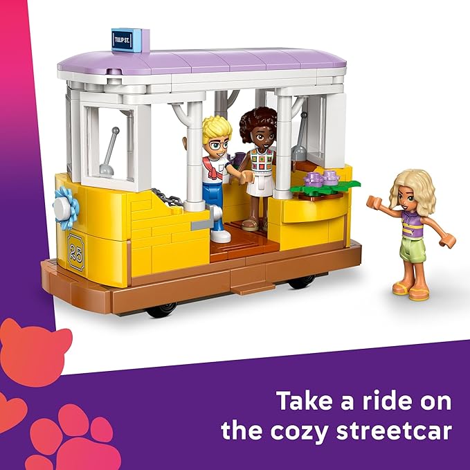 LEGO Friends Plant Café &amp Flower Shop Pretend Play Building Toy - Playset with 4 Minidolls and Cat Toy for Creative Storytelling - Birthday Gift Idea for Girls and Boys Ages 9 and Up - 42671