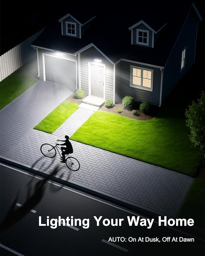 LED Security Lights Motion Sensor,188 LEDs 4200LM Dusk to Dawn Hardwired Flood Lights Outdoor with 3 Modes Remote Control,IP65 Waterproof Motion Sensor Lights, for Garage,Yard,Porch 2 Pack