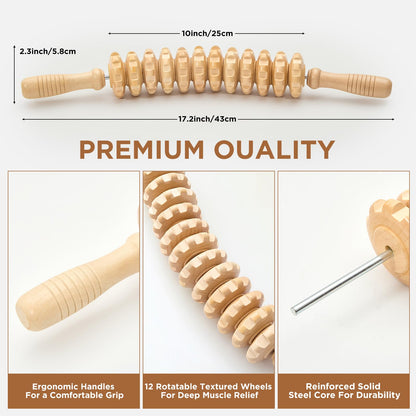 Muscle Roller, Massage Roller Stick for Athletes, Help Reducing Muscle Soreness Cramping Tightness Leg Arms Back Calves Muscle Massager