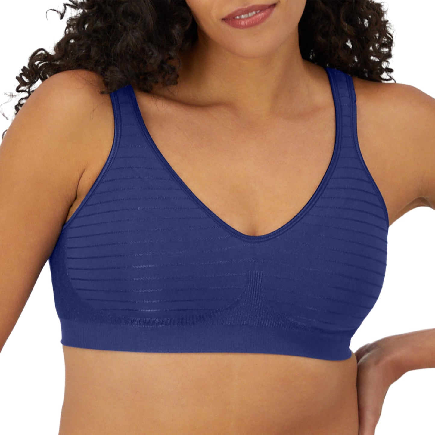 Bali Women's Wireless Bra, Comfort Revolution Seamless T-Shirt Bra, Moisture-Wicking, ComfortFlex Fit