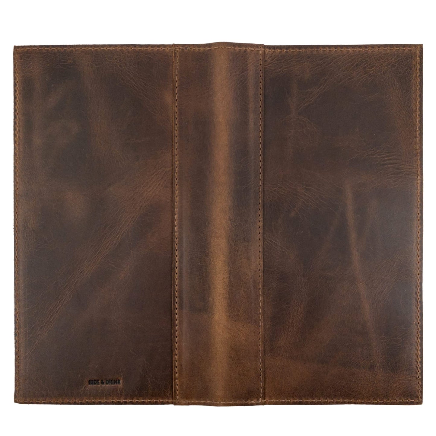 Hide & Drink, Fancy Check Presenter Handmade from Full Grain Leather, Bill Holder for Waiter/Waitress, Restaurant & Cafe Accessories :: Bourbon Brown