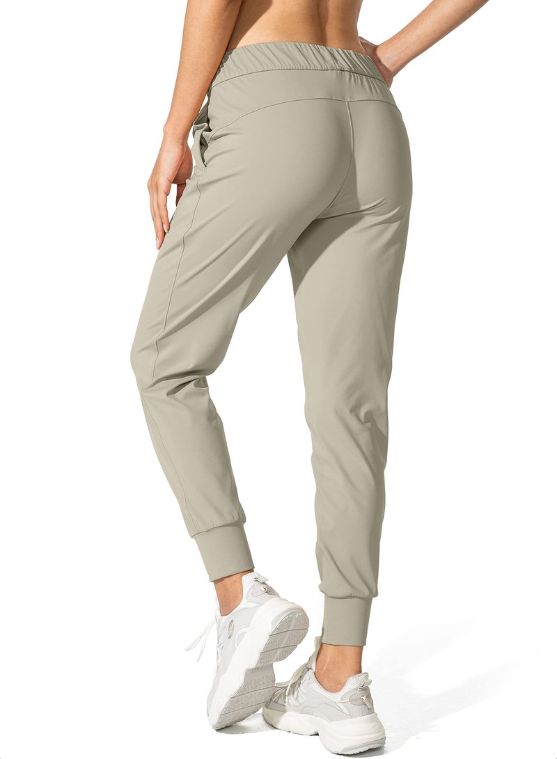 SANTINY Women's Joggers Pants Pockets Drawstring Running Sweatpants for Women Lounge Workout Jogging(Silver Sage_M)