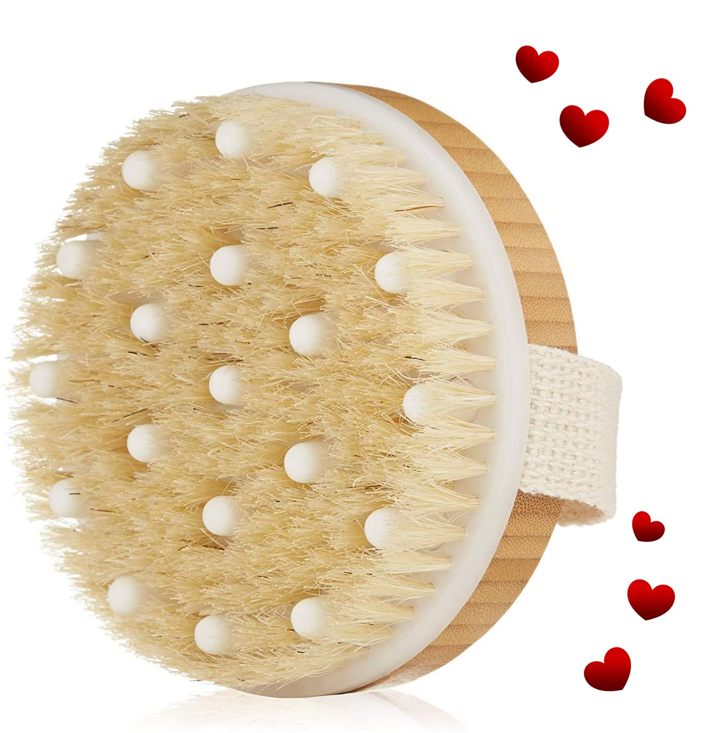 Premium Face Scrubber Set, Facial Cleansing Brush for Exfoliator, Natural Bristle Face Scrubber for Lymphatic Drainage, Unclog Pores, Sensitive Skin, Reduce Ance