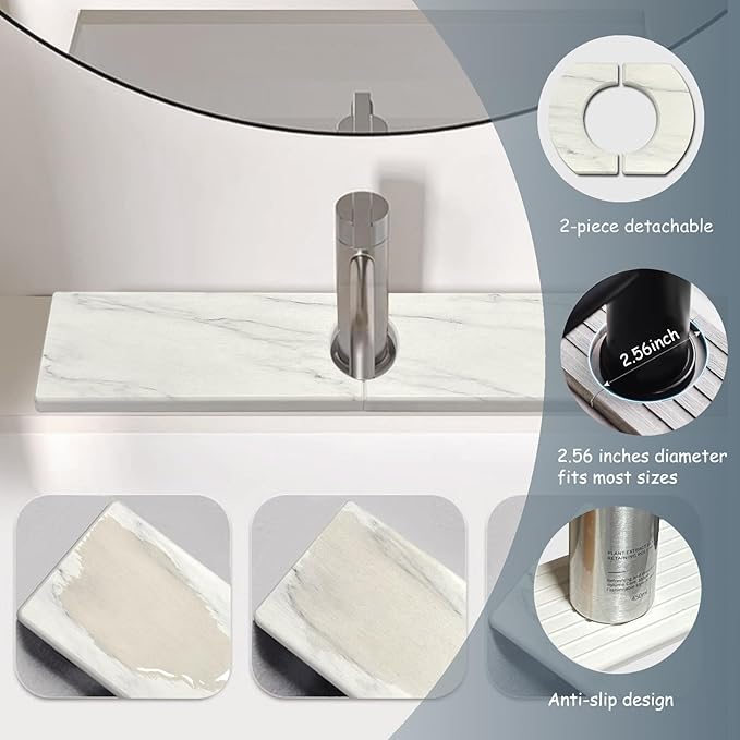 Stargaz Faucet Mat For Kitchen Sink，Sink stone quick dry around faucet