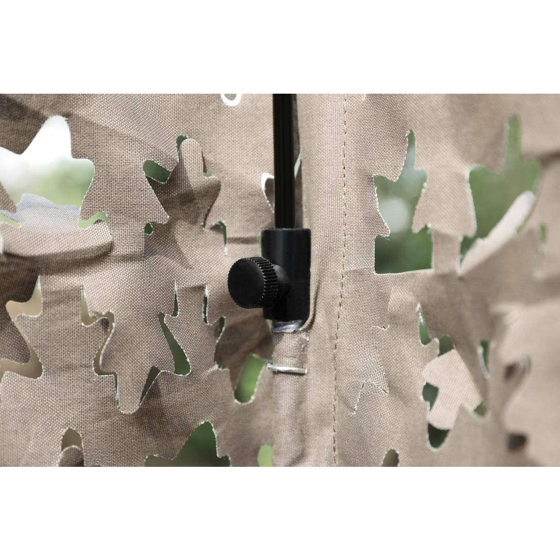 AUSCAMOTEK Ground Blind 5×10 Feet for Deer Hunting Duck Blinds Camouflage Pattern Height Adjustable - Dry Reed