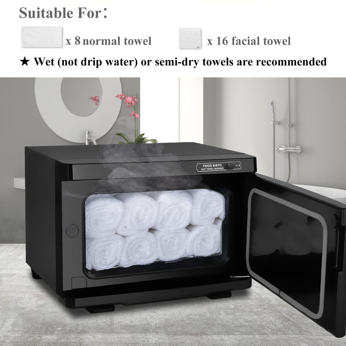 Hot Towel Warmer, 8L Towel Warmer Spa, Towel Warmer for Facials, Professional Towel Warmer, Small Towel Warmer Cabinet, Suitable for Spa, Salon, Barbershop, Esthetician…