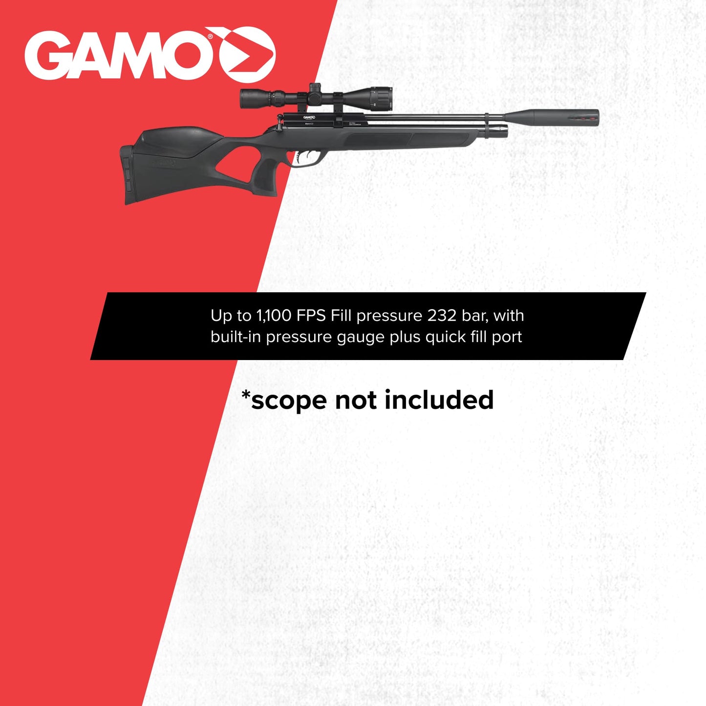 Gamo Urban PCP Bolt Action Air Rifle - .22 Caliber - 1100 FPS - Black