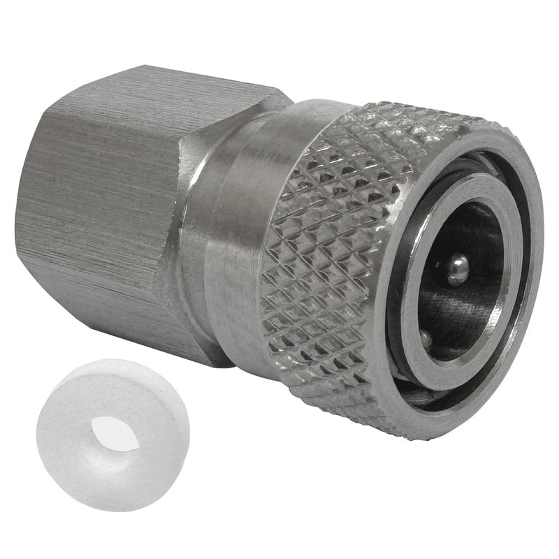 HMKUGO Paintball PCP Female Thread Stainless Steel Coupler HPA CO2 Air Tank Refill Connector Quick Disconnect Quick Release Adapter Fitting