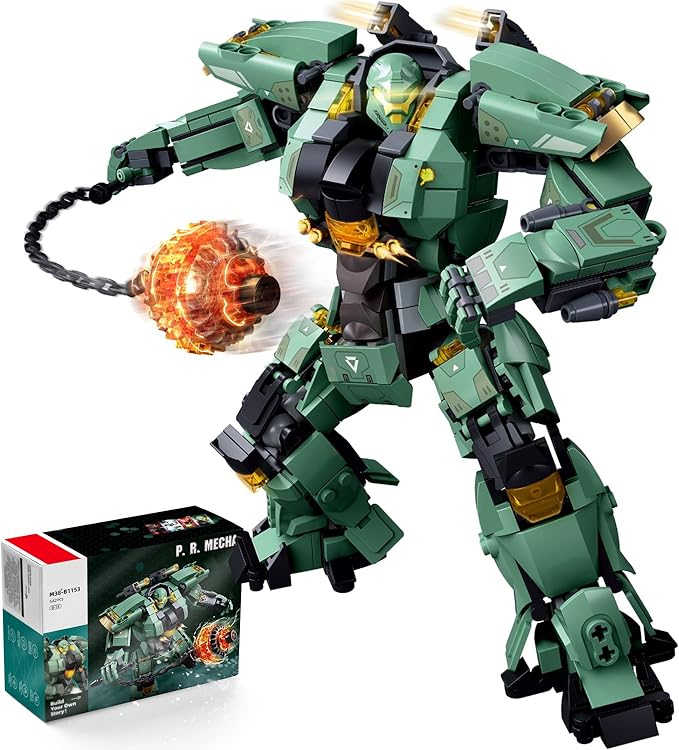 Mech Building Set Annihilation Ranger Warrior Robot Action Figure Building Toys for Adults Compatible with Lego Mech Set 542 PCS