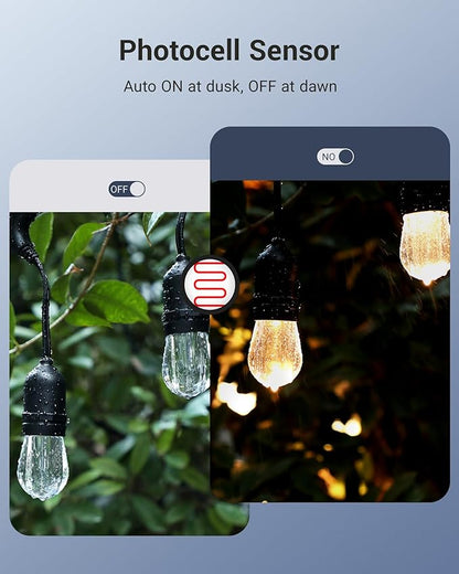 DEWENWILS Outdoor Timer for Lights, Waterproof Outlet Timer with 2 Grounded Electrical Outlets, 15A 1/2HP, UL Listed