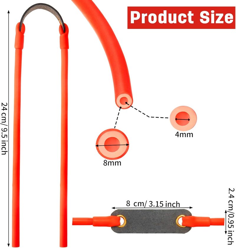 Slingshot Replacement Set - Heavy-Duty Rubber Tubing for Hunting & Outdoor Games | 2/4/8 Pcs