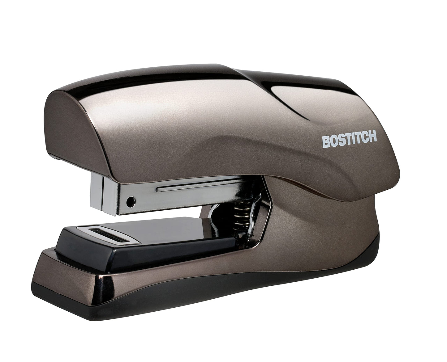 Bostitch Office Heavy Duty Stapler, 40 Sheet Capacity, No Jam, Half Strip, Fits into the Palm of Your Hand, For Classroom, Office or Desk, Black Chrome
