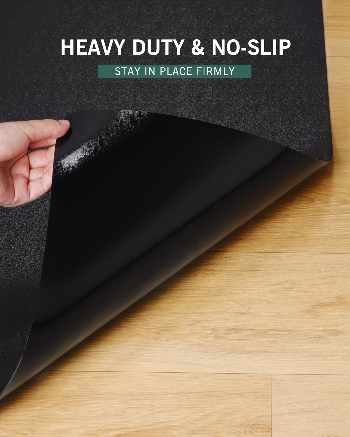 Office Chair Mat for Hard Floors, 48"x60" Anti-Slip Waterproof Floor Protector Desk Chair Mat for Rolling Chairs, Heavy Duty Non-Toxic Computer Area Mat, Easy Glide Floor Mat for Work, Gaming