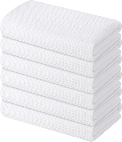 Homaxy 100% Cotton Waffle Weave Kitchen Towels