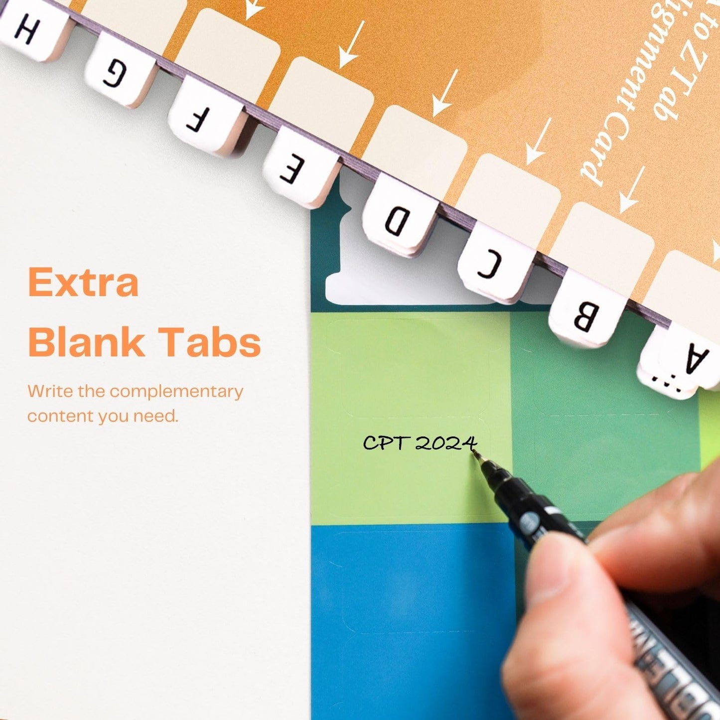 Index Tabs for CPT 2026 Professional Edition, Laminated and Color Coded Code Book Tabs with Easy Installation and Aesthetic Design.