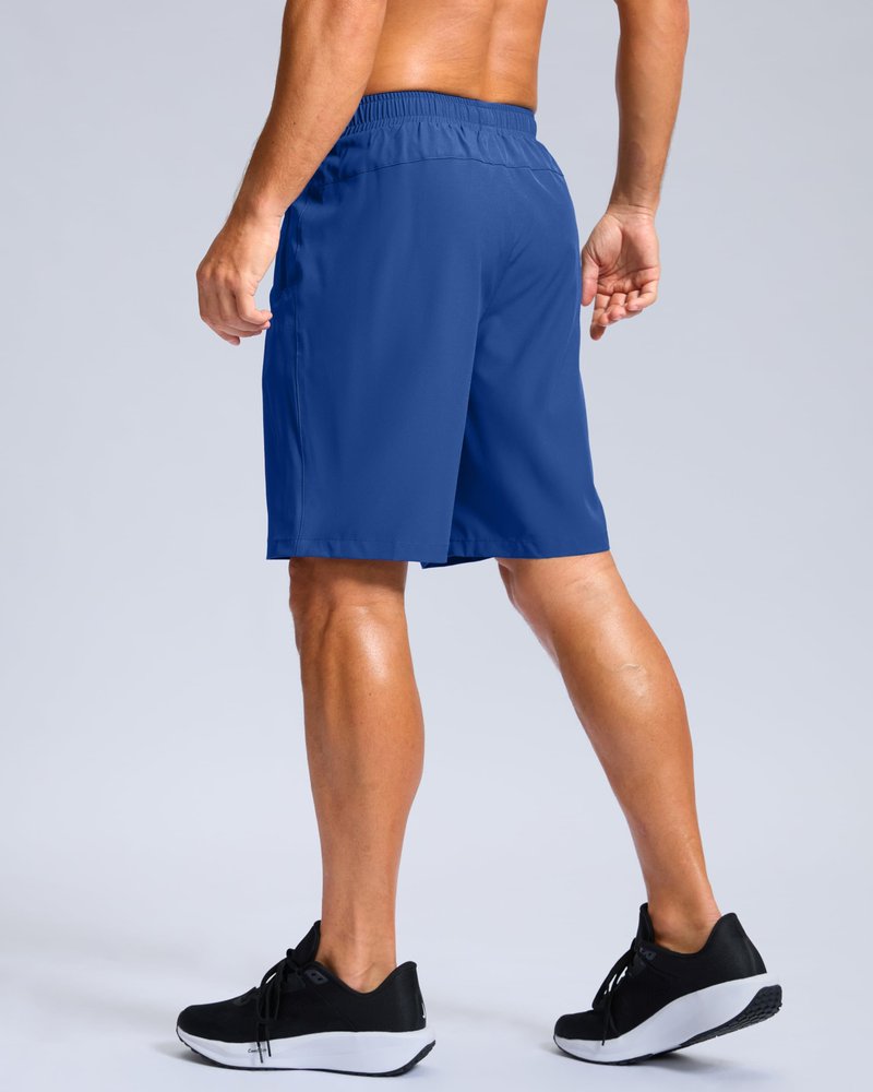 G Gradual Men's Athletic Running Shorts with Zipper Pockets Quick Dry 7"/ 5"/ 9" Workout Gym Shorts for Basketball Hiking(Royal Blue,9L)