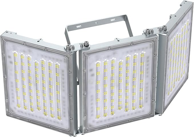 STASUN 480W LED Flood Light, Mini Series Exterior Floodlight, 48000LM 6000K Daylight White, IP66 Waterproof, 3 Adjustable Panels, Outdoor LED Security Lighting for Backyard, Driveway, Parking Lot